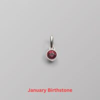 Key and Birthstone Necklace - Image 4