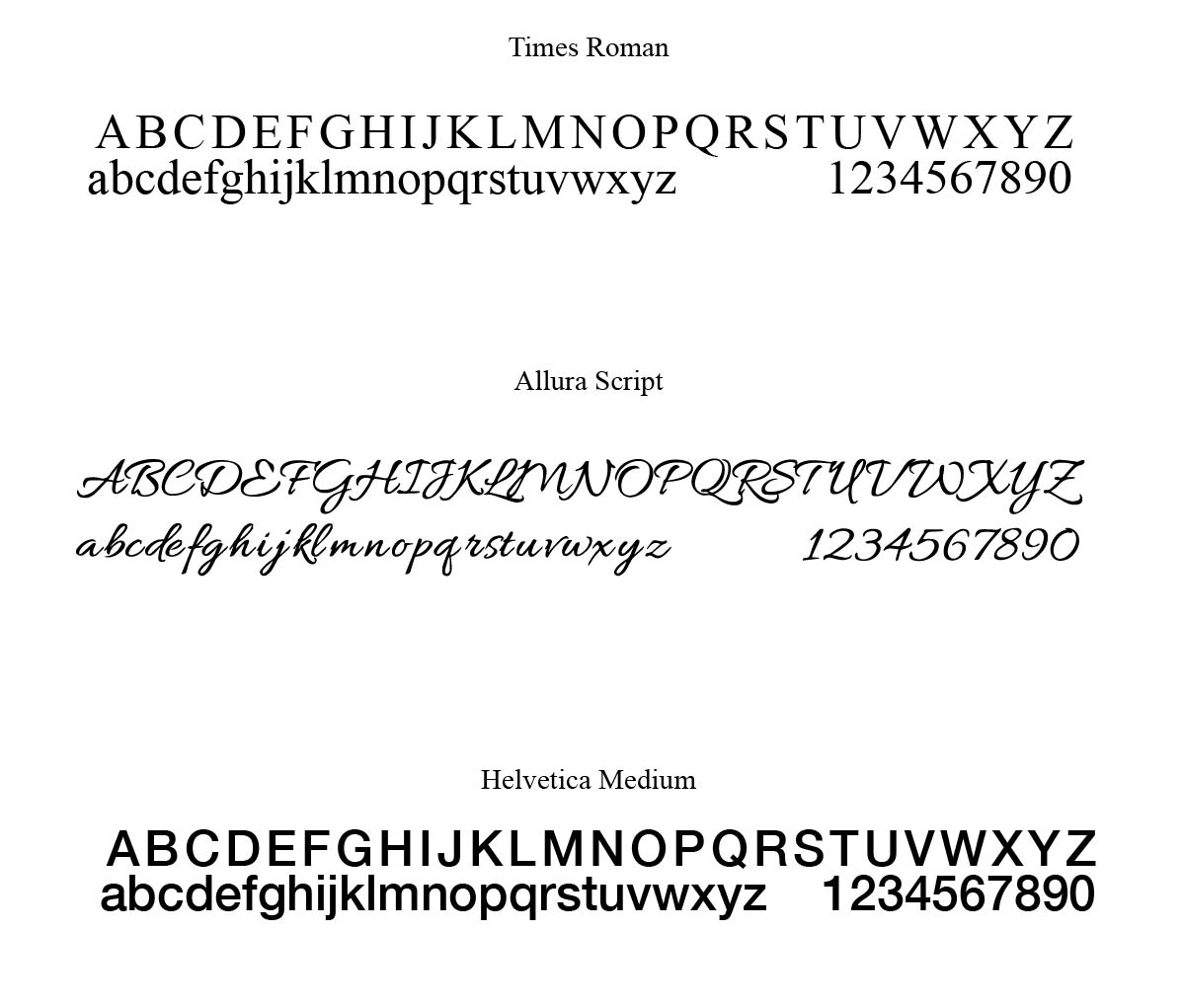 Engraving Styles