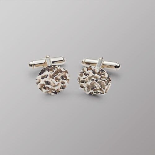 Round Textured Cufflinks